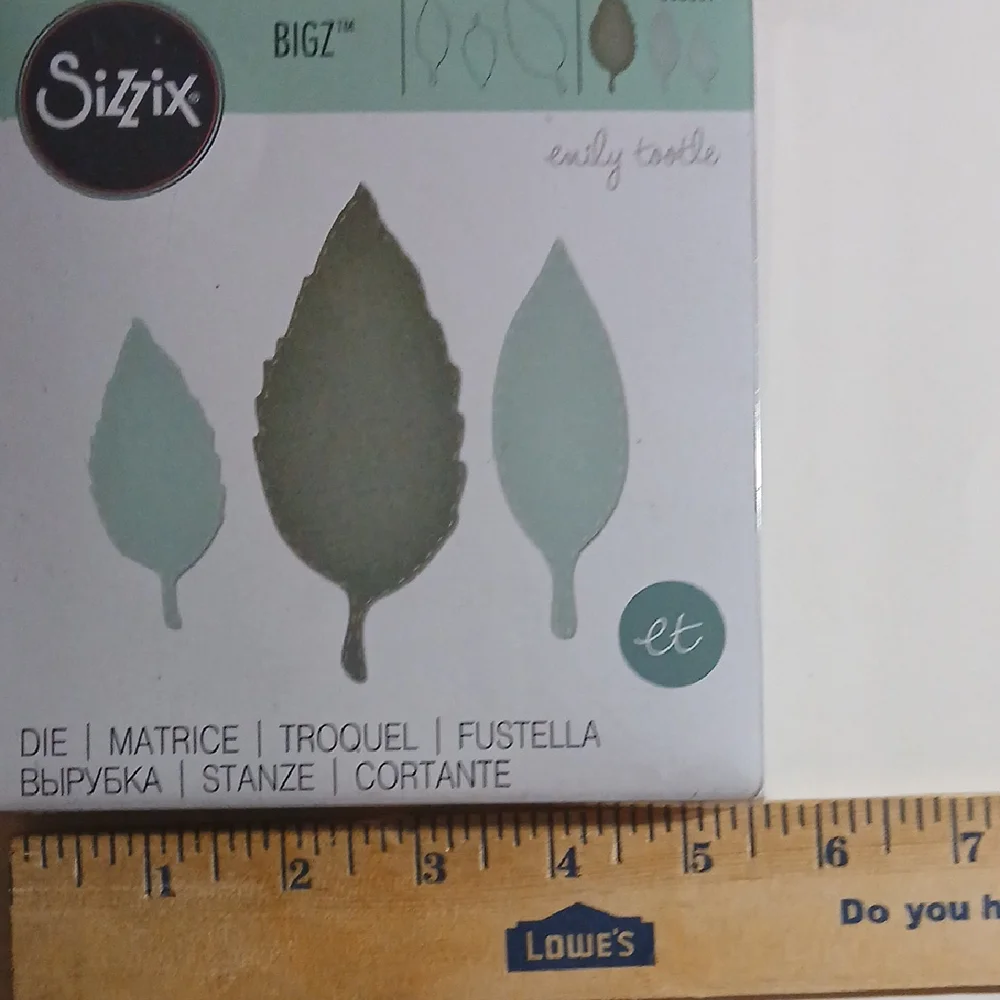 Sizzix Bigz Leaf Die Set - By Emily Tootle - Picture 10 of 11